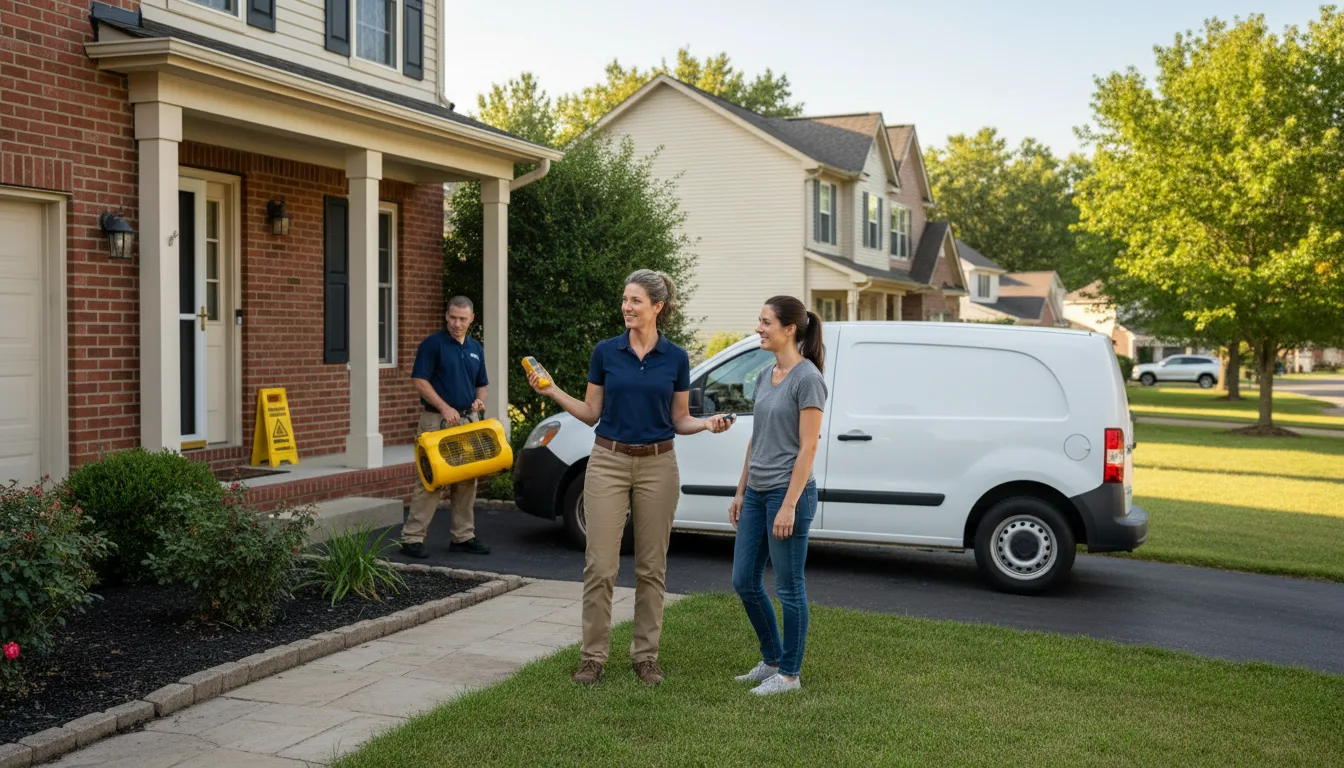 Residential water damage restoration in Alvo, NE